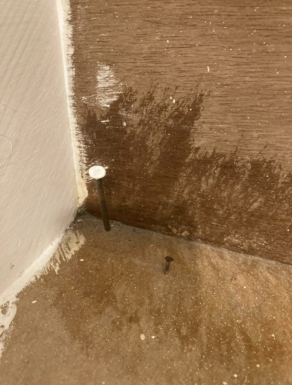 Nail poking out of stair step KCC